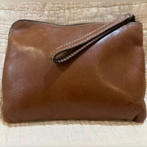 Patricia Nash Brown leather Wristlet